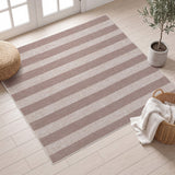 Gabby Cabana Stripe Non-slip Machine-washable Area Rug
