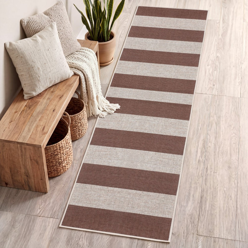 Gabby Cabana Stripe Non-slip Machine-washable Area Rug