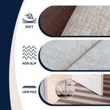 Gabby Cabana Stripe Non-slip Machine-washable Area Rug