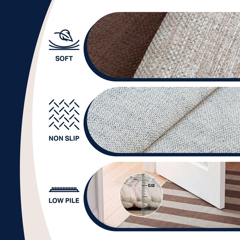 Gabby Cabana Stripe Non-slip Machine-washable Area Rug