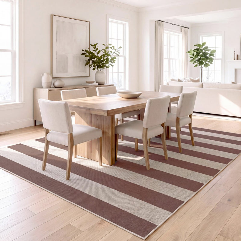 Gabby Cabana Stripe Non-slip Machine-washable Area Rug