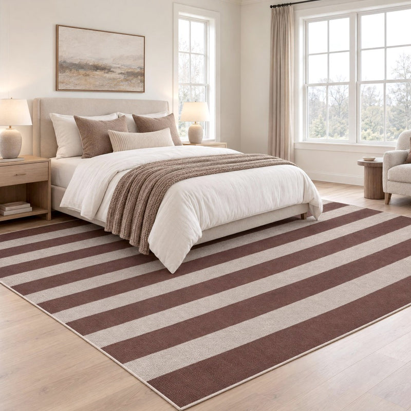 Gabby Cabana Stripe Non-slip Machine-washable Area Rug