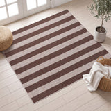 Gabby Cabana Stripe Non-slip Machine-washable Area Rug