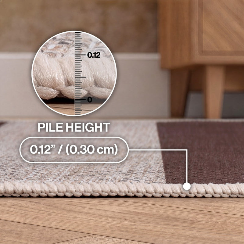 Gabby Cabana Stripe Non-slip Machine-washable Area Rug