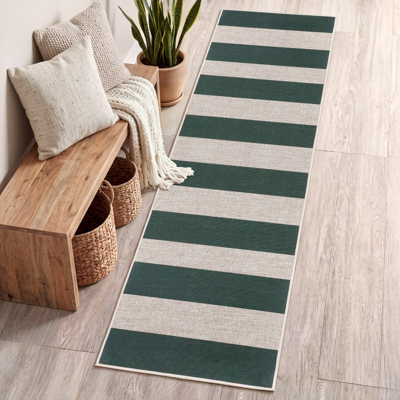 Gabby Cabana Stripe Non-slip Machine-washable Area Rug