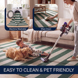 Gabby Cabana Stripe Non-slip Machine-washable Area Rug