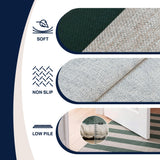 Gabby Cabana Stripe Non-slip Machine-washable Area Rug