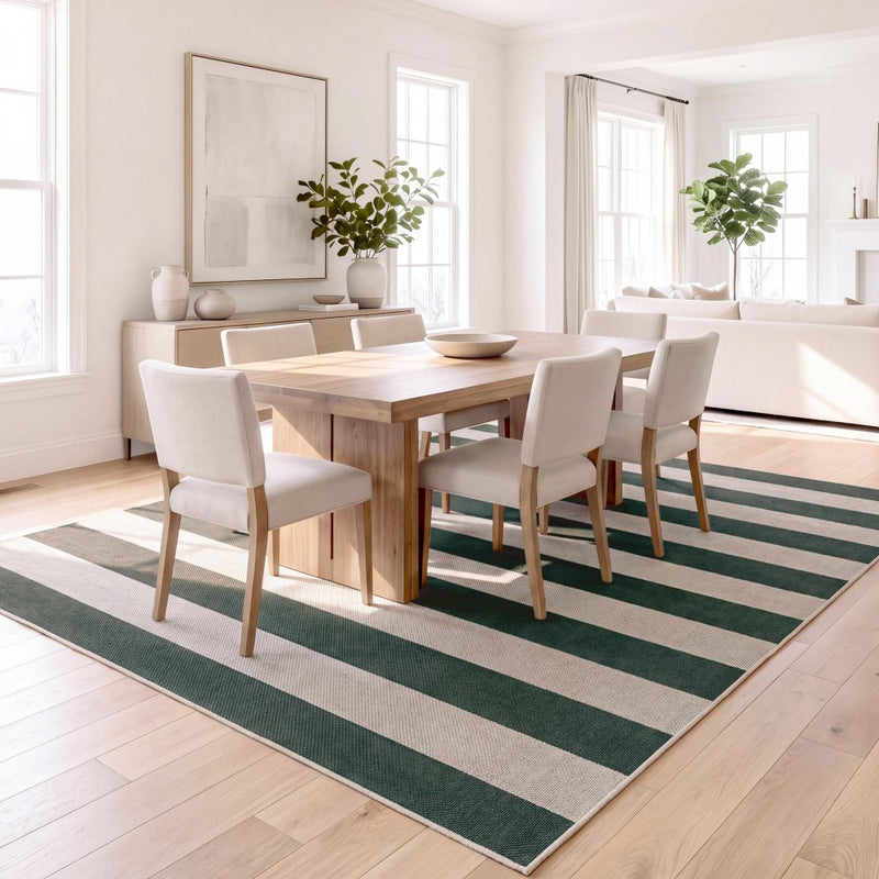 Gabby Cabana Stripe Non-slip Machine-washable Area Rug