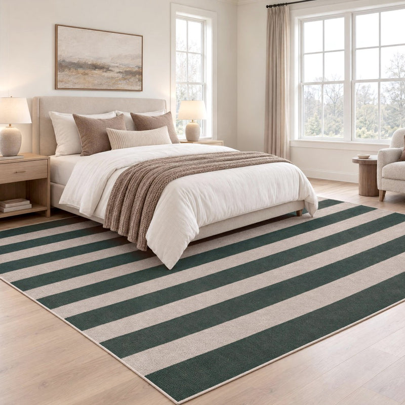 Gabby Cabana Stripe Non-slip Machine-washable Area Rug