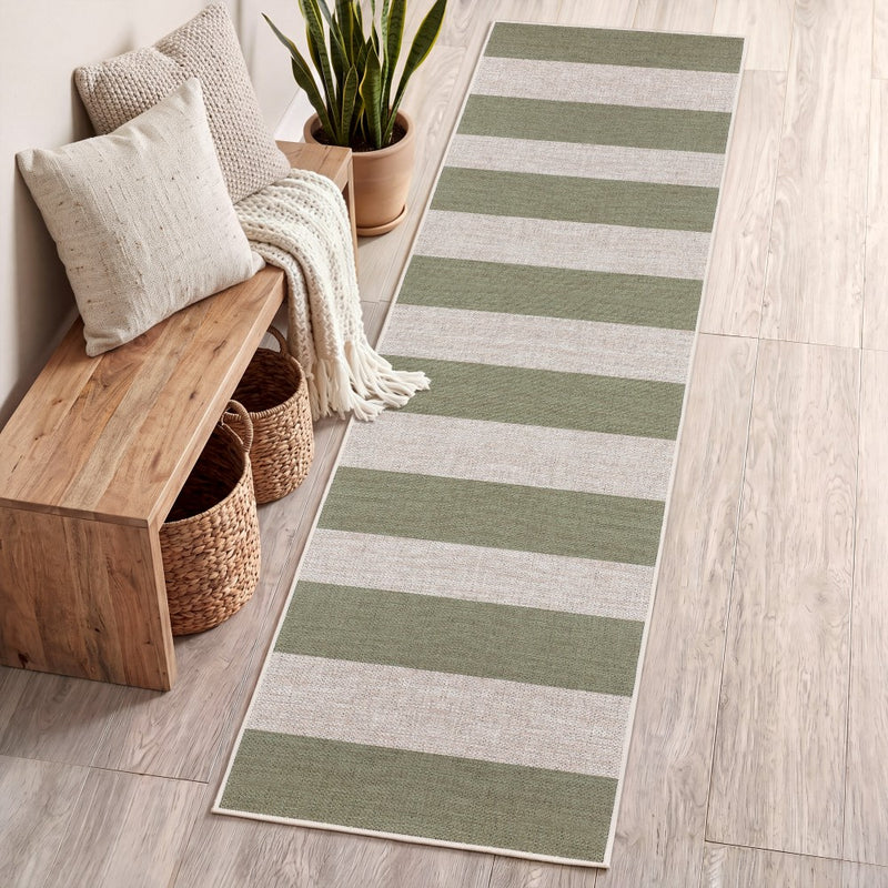 Gabby Cabana Stripe Non-slip Machine-washable Area Rug