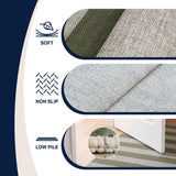 Gabby Cabana Stripe Non-slip Machine-washable Area Rug