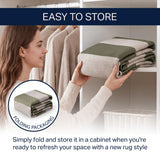Gabby Cabana Stripe Non-slip Machine-washable Area Rug