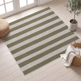 Gabby Cabana Stripe Non-slip Machine-washable Area Rug