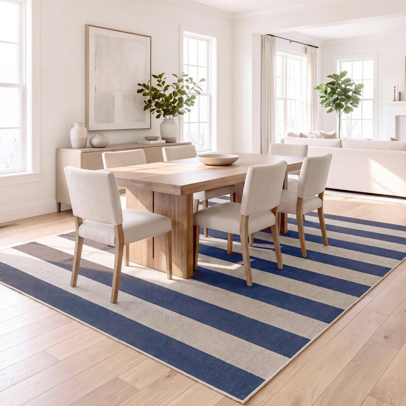 Gabby Cabana Stripe Non-slip Machine-washable Area Rug