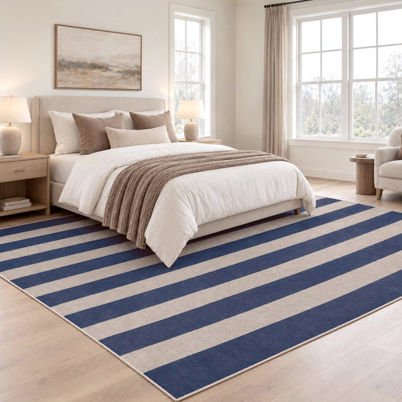 Gabby Cabana Stripe Non-slip Machine-washable Area Rug