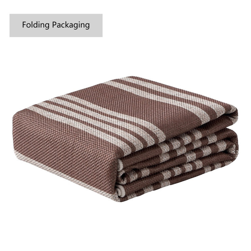 Penny Pinstripe Non-slip Machine-washable Area Rug