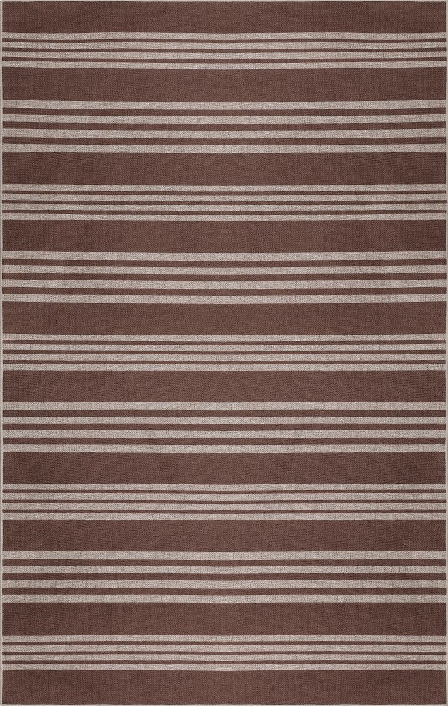 Penny Pinstripe Non-slip Machine-washable Area Rug