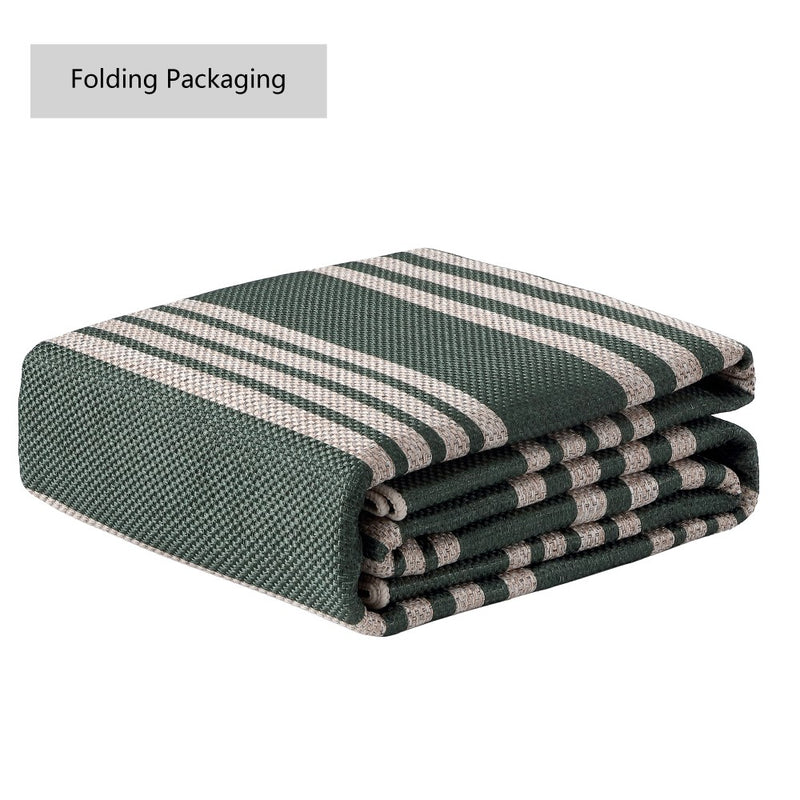 Penny Pinstripe Non-slip Machine-washable Area Rug