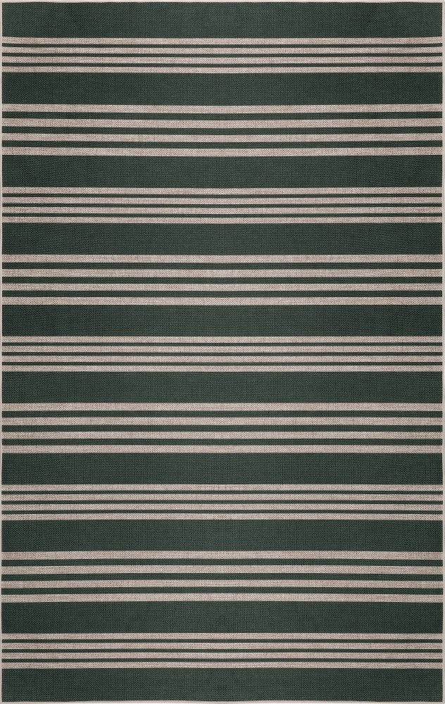 Penny Pinstripe Non-slip Machine-washable Area Rug