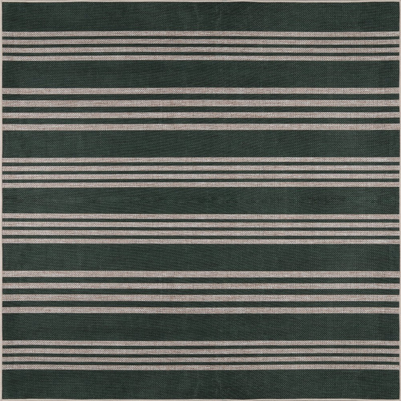 Penny Pinstripe Non-slip Machine-washable Area Rug