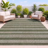 Penny Pinstripe Non-slip Machine-washable Area Rug