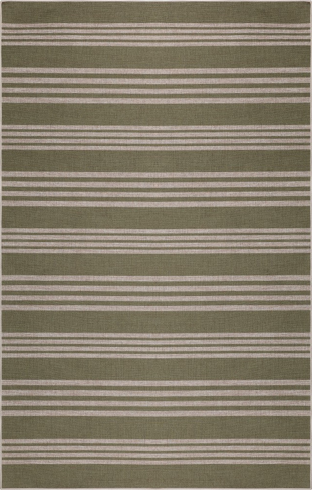 Penny Pinstripe Non-slip Machine-washable Area Rug