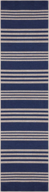 Penny Pinstripe Non-slip Machine-washable Area Rug