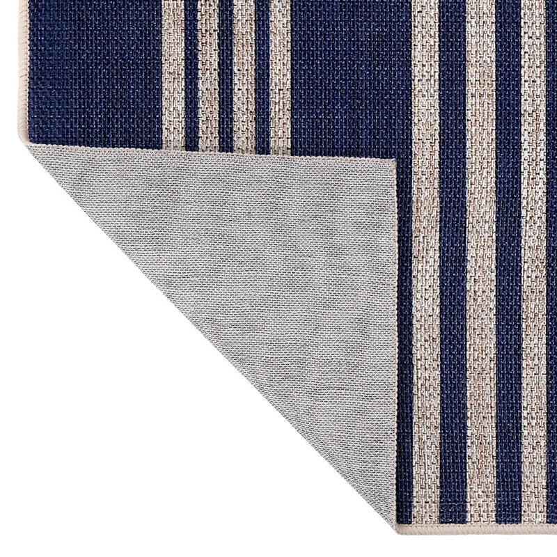 Penny Pinstripe Non-slip Machine-washable Area Rug