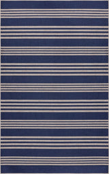 Penny Pinstripe Non-slip Machine-washable Area Rug
