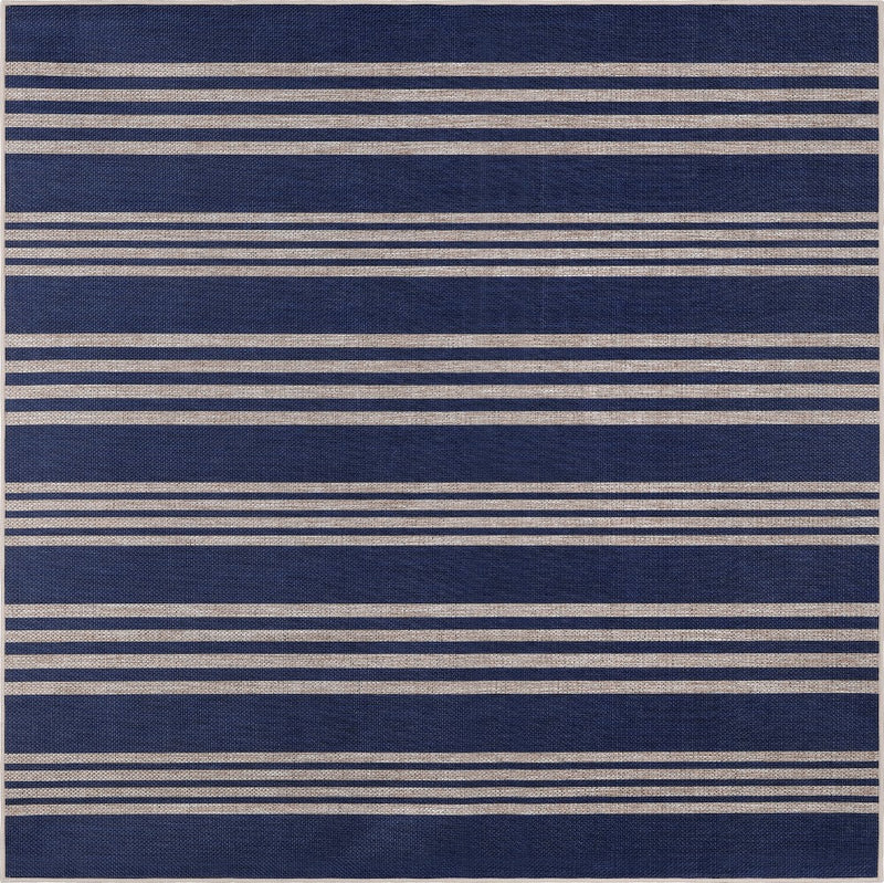 Penny Pinstripe Non-slip Machine-washable Area Rug
