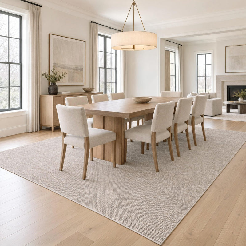 Placid Solid Non-slip Machine-washable Area Rug