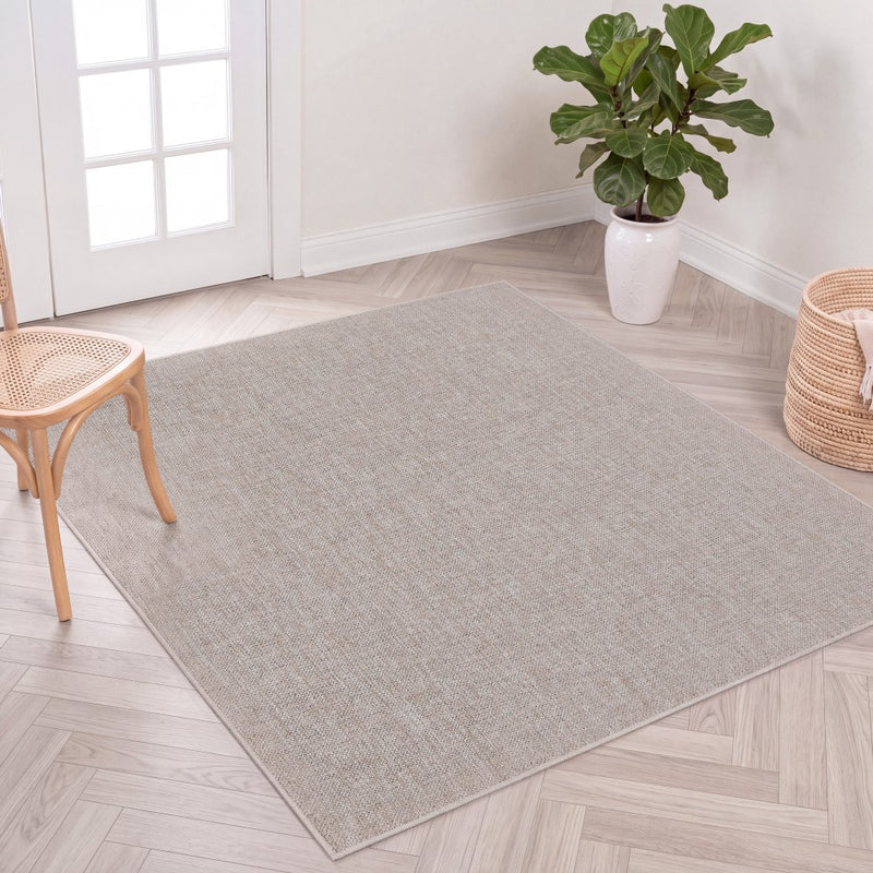 Placid Solid Non-slip Machine-washable Area Rug