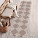 Evoke Diamond Non-slip Machine-washable Area Rug