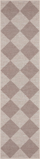 Evoke Diamond Non-slip Machine-washable Area Rug