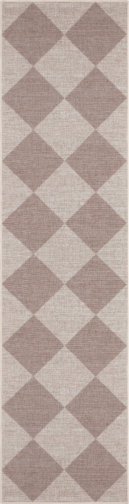 Evoke Diamond Non-slip Machine-washable Area Rug