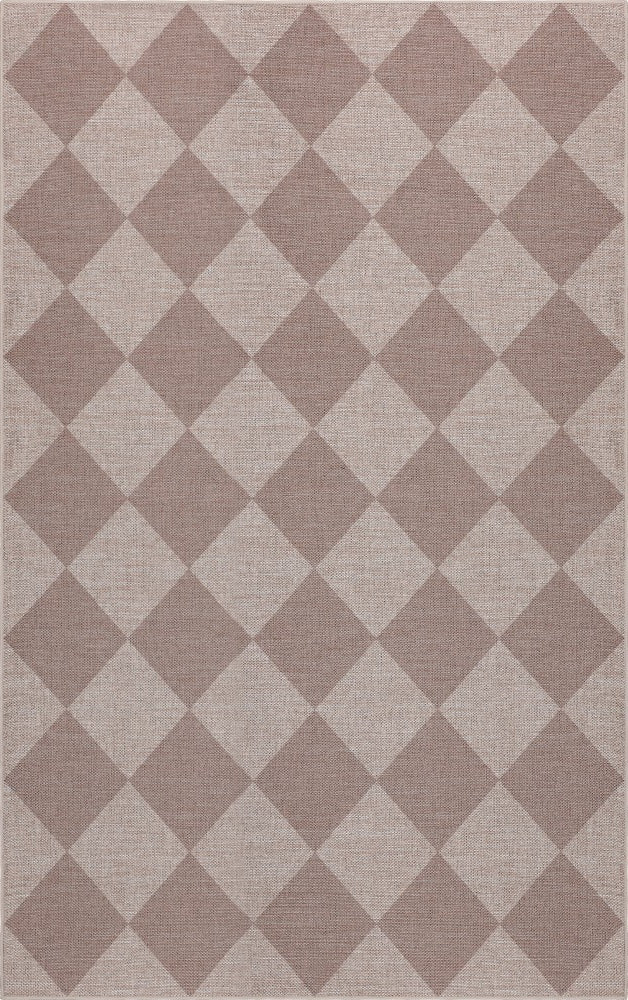 Evoke Diamond Non-slip Machine-washable Area Rug