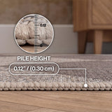 Evoke Diamond Non-slip Machine-washable Area Rug