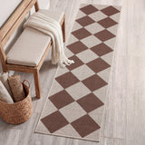 Evoke Diamond Non-slip Machine-washable Area Rug