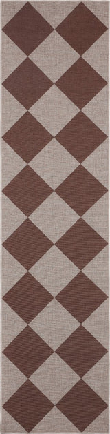 Evoke Diamond Non-slip Machine-washable Area Rug