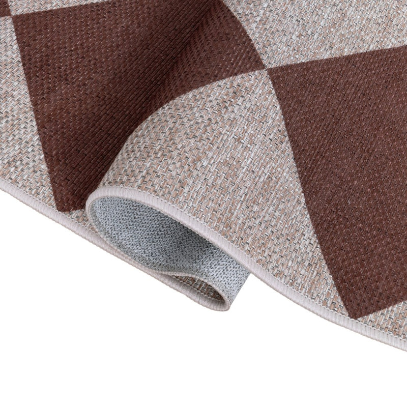 Evoke Diamond Non-slip Machine-washable Area Rug