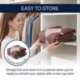 Evoke Diamond Non-slip Machine-washable Area Rug