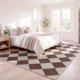 Evoke Diamond Non-slip Machine-washable Area Rug
