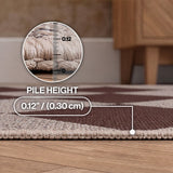 Evoke Diamond Non-slip Machine-washable Area Rug