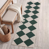 Evoke Diamond Non-slip Machine-washable Area Rug