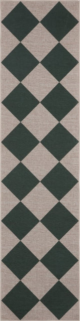 Evoke Diamond Non-slip Machine-washable Area Rug