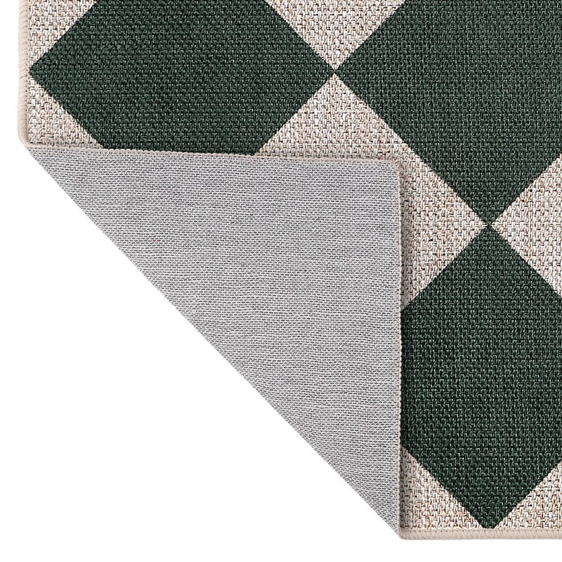 Evoke Diamond Non-slip Machine-washable Area Rug