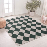 Evoke Diamond Non-slip Machine-washable Area Rug