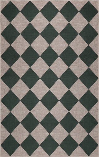 Evoke Diamond Non-slip Machine-washable Area Rug