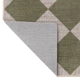 Evoke Diamond Non-slip Machine-washable Area Rug