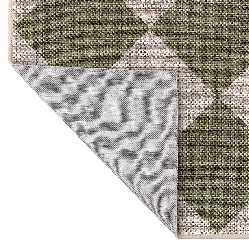 Evoke Diamond Non-slip Machine-washable Area Rug